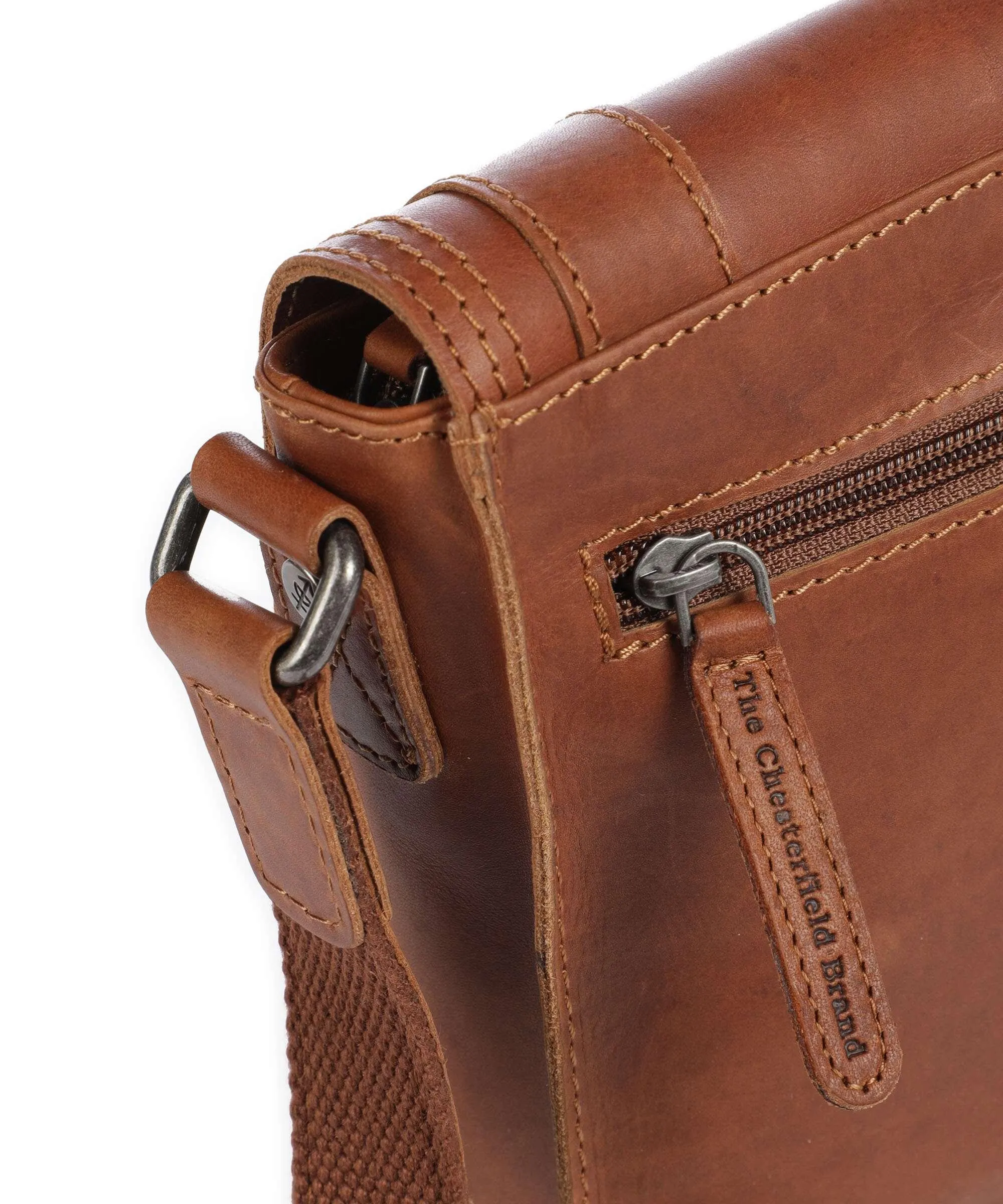  The Chesterfield Brand Ariano Borsa a tracolla pelle di vacchetta pull-up cognac  