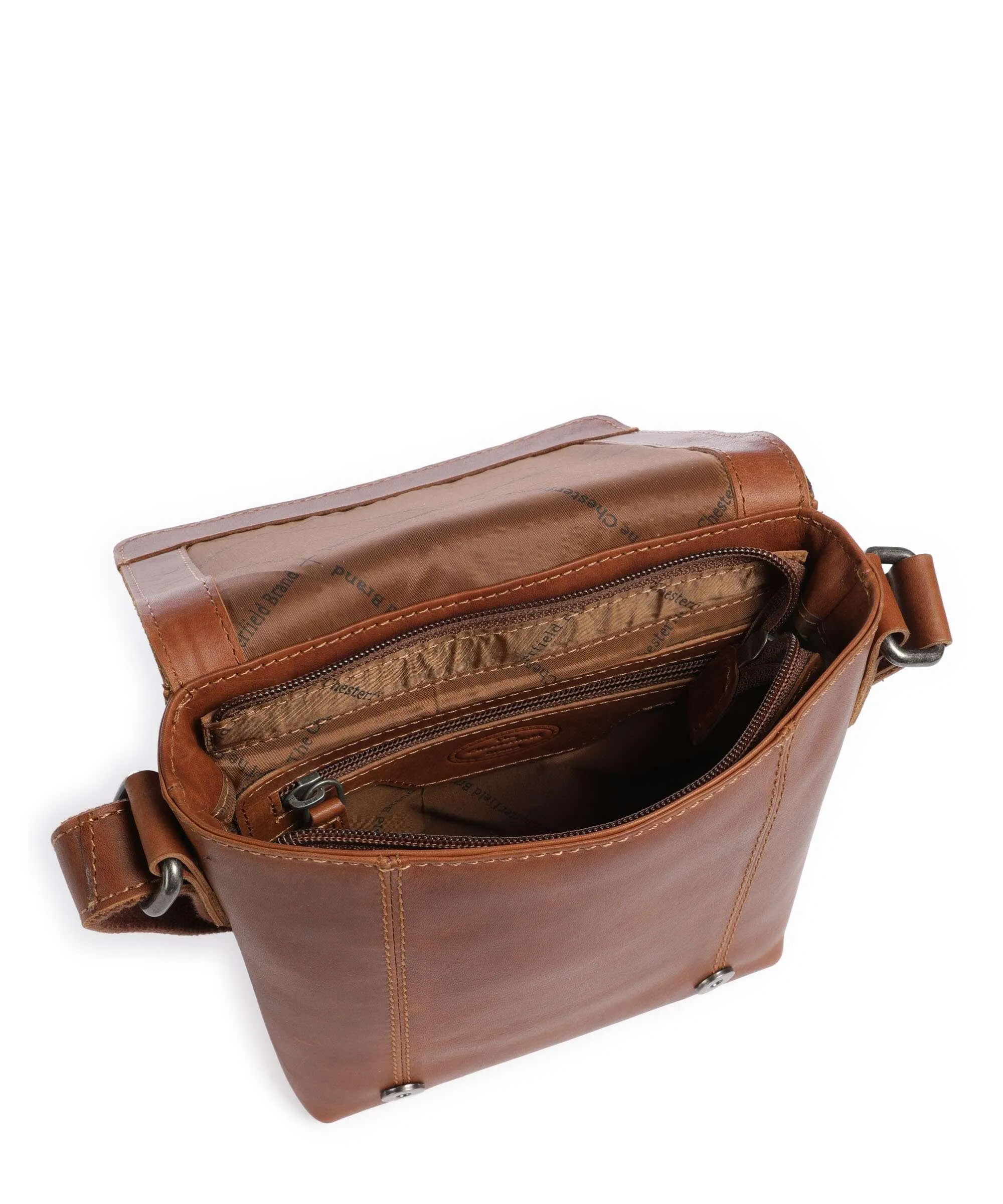  The Chesterfield Brand Ariano Borsa a tracolla pelle di vacchetta pull-up cognac  