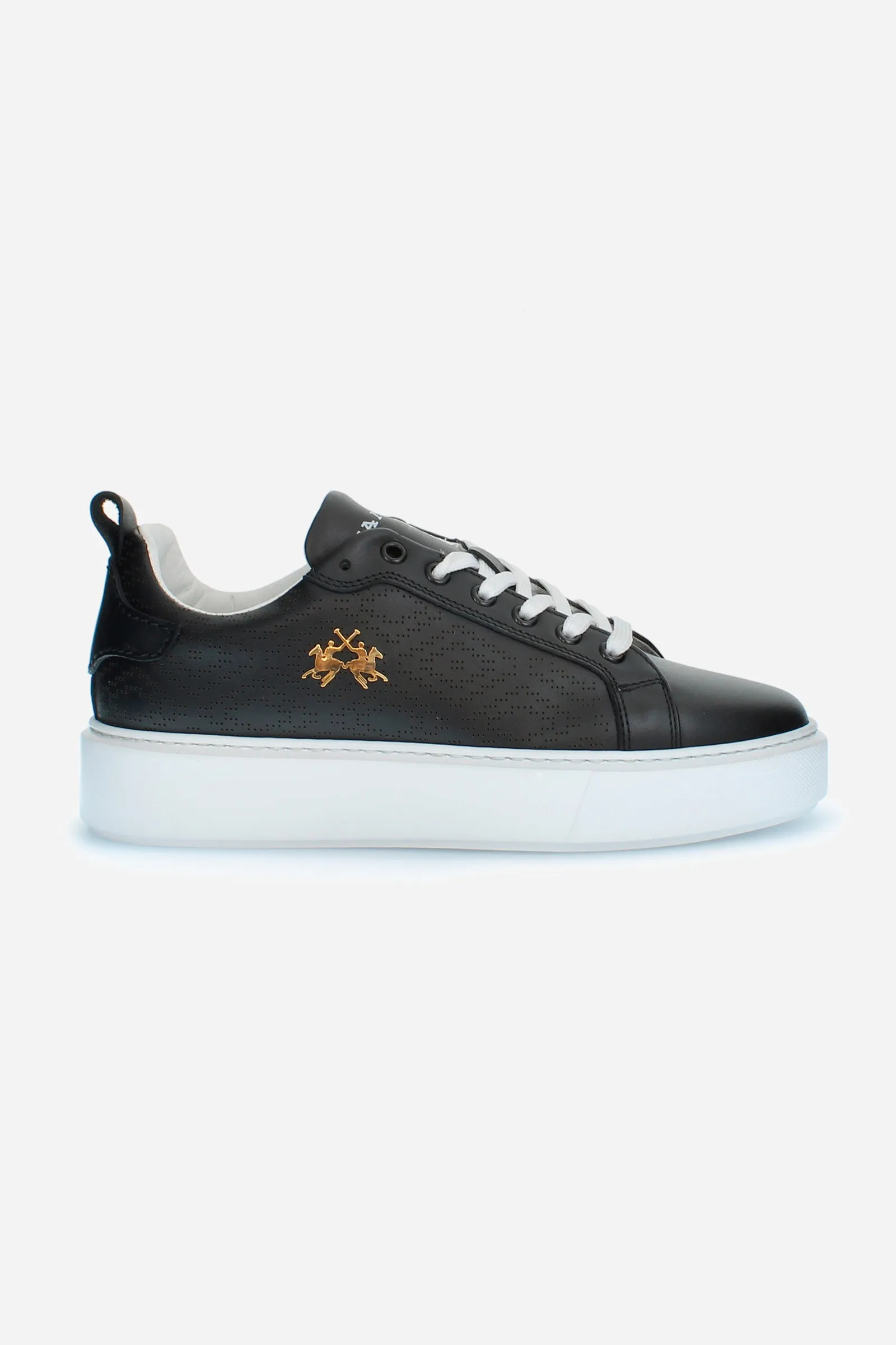 Women's trainers in perforated leather