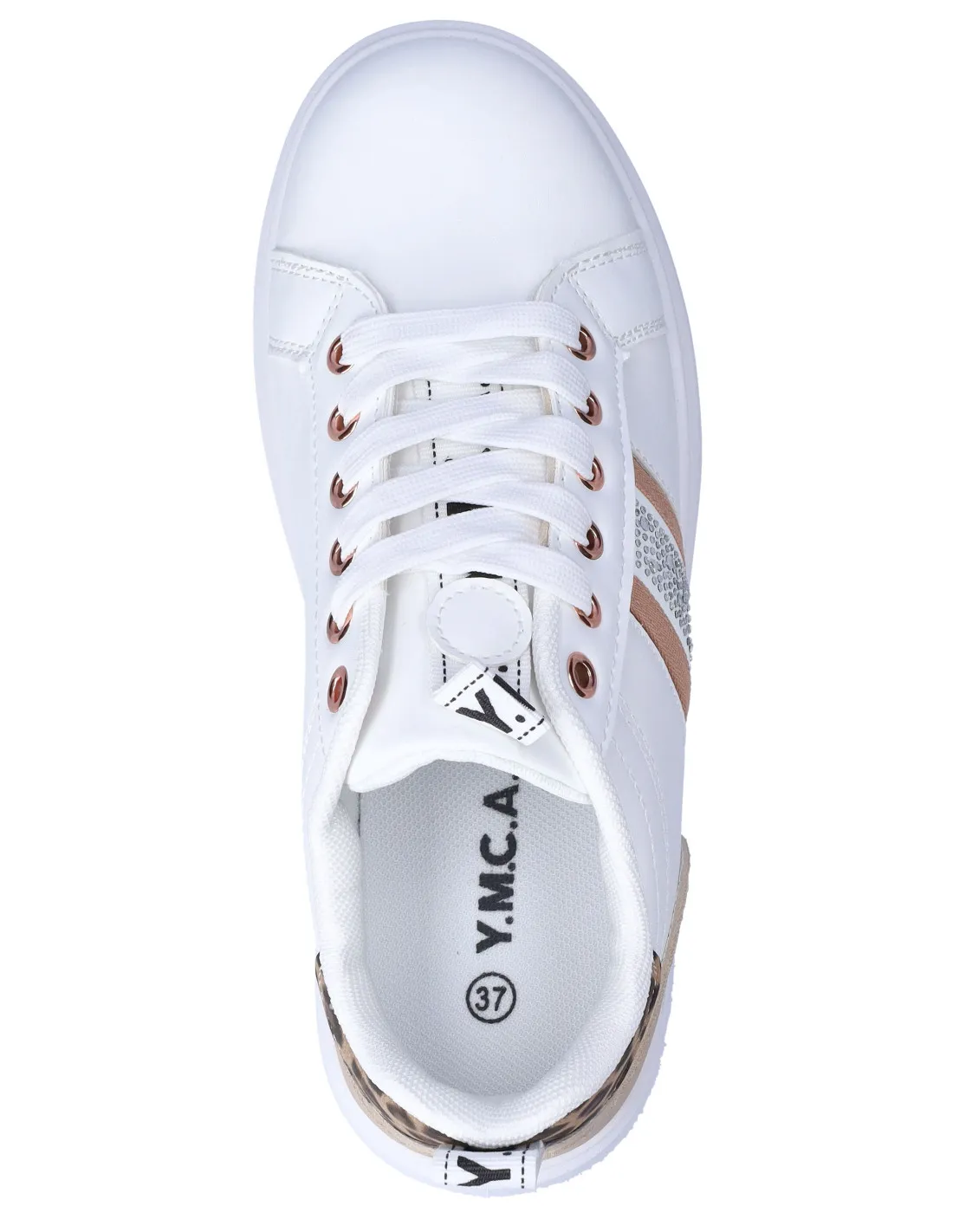 Ymca sneakers donna bianco-nud